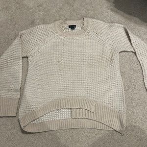 Aqua high Low open knit sweater